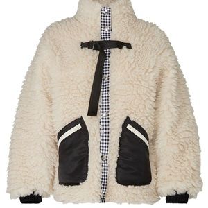 SANDY LIANG seven Sherpa fleece coat.  Adorable!!!  Worn twice. Orig $750
